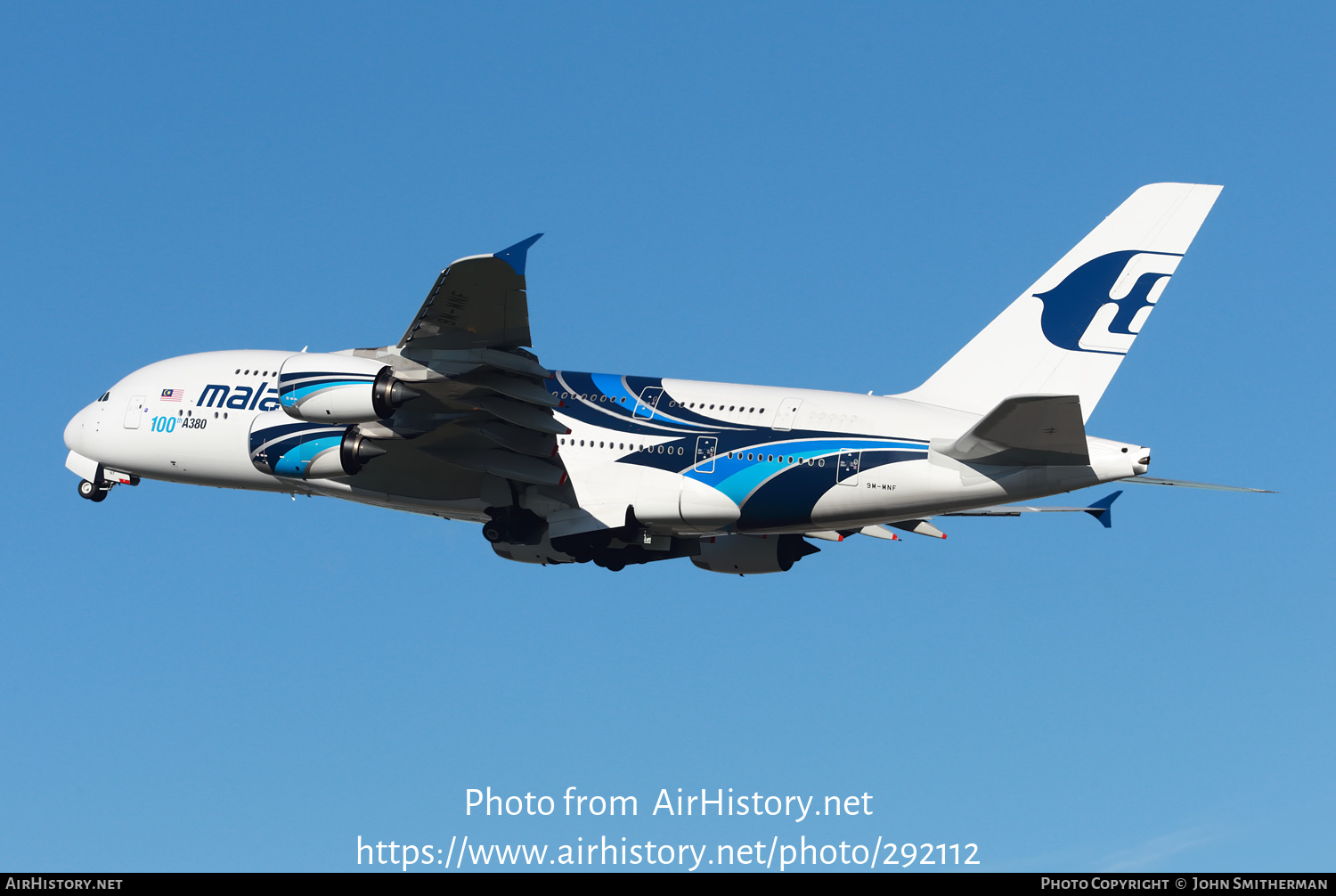 Aircraft Photo of 9M-MNF | Airbus A380-841 | Malaysia Airlines | AirHistory.net #292112