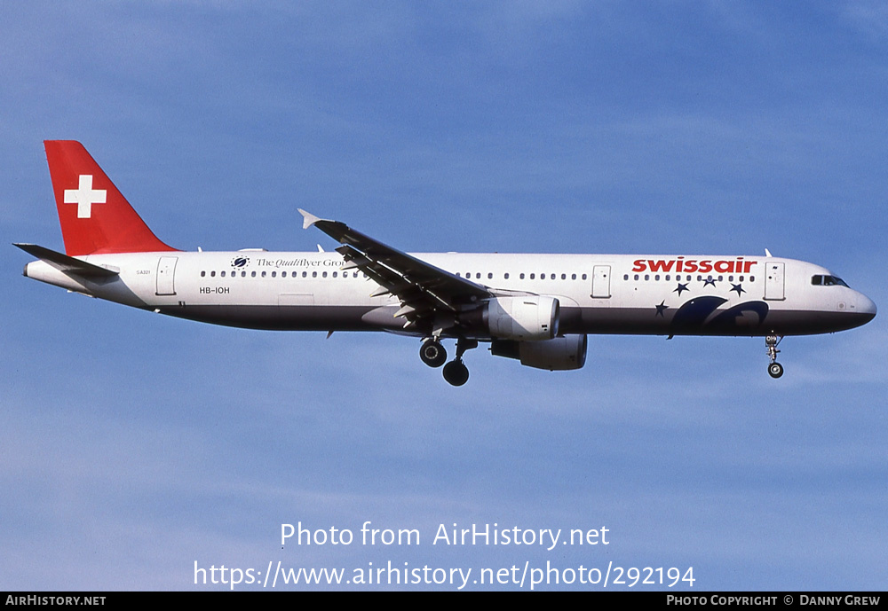 Aircraft Photo of HB-IOH | Airbus A321-111 | Swissair | AirHistory.net #292194