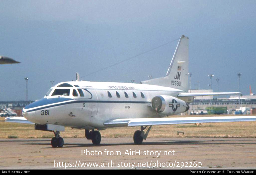 Aircraft Photo of 159361 | North American Rockwell CT-39G | USA - Navy | AirHistory.net #292260