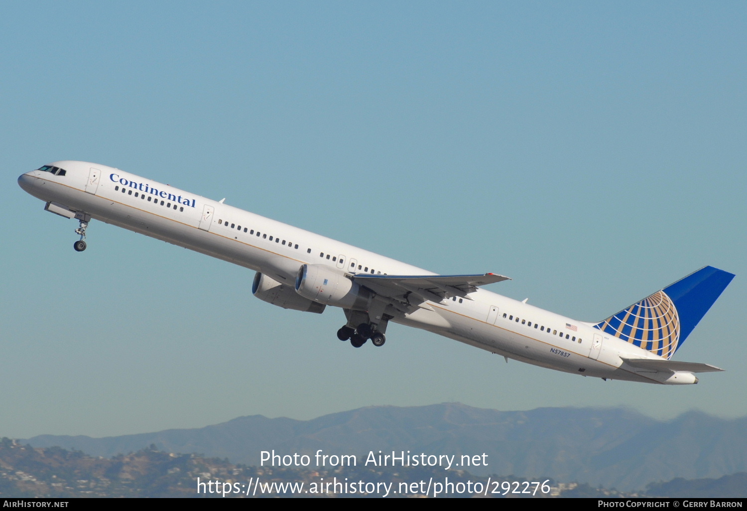 Aircraft Photo of N57857 | Boeing 757-324 | Continental Airlines | AirHistory.net #292276