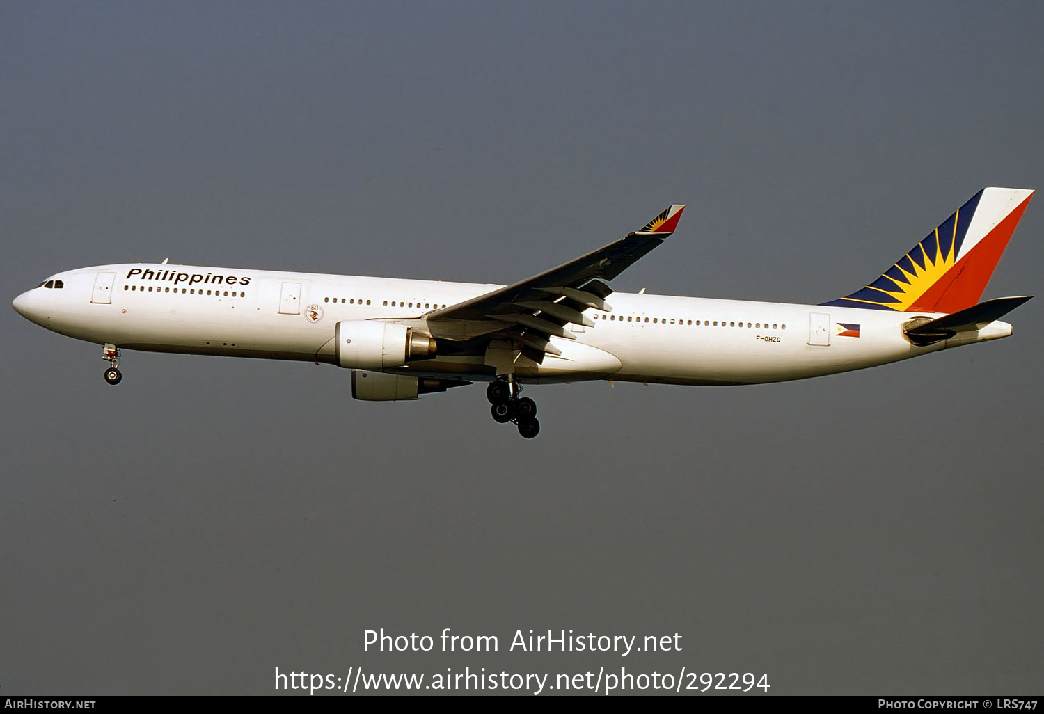 Aircraft Photo of F-OHZQ | Airbus A330-301 | Philippine Airlines | AirHistory.net #292294