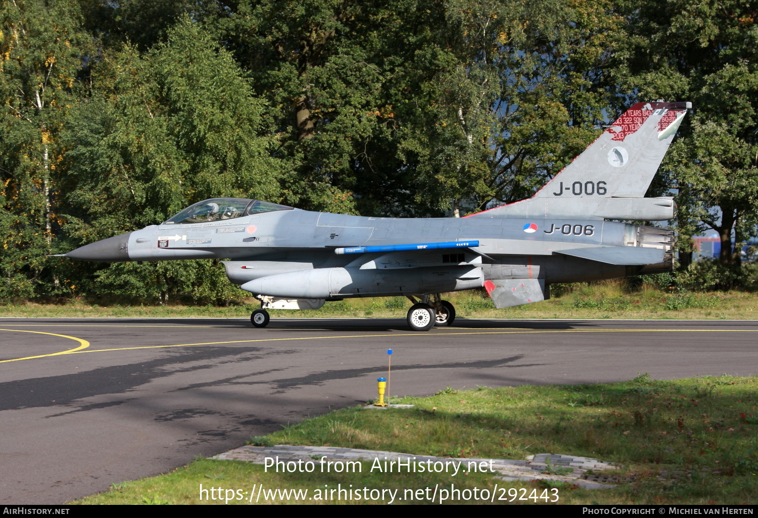 Aircraft Photo of J-006 | Lockheed F-16AM Fighting Falcon | Netherlands - Air Force | AirHistory.net #292443