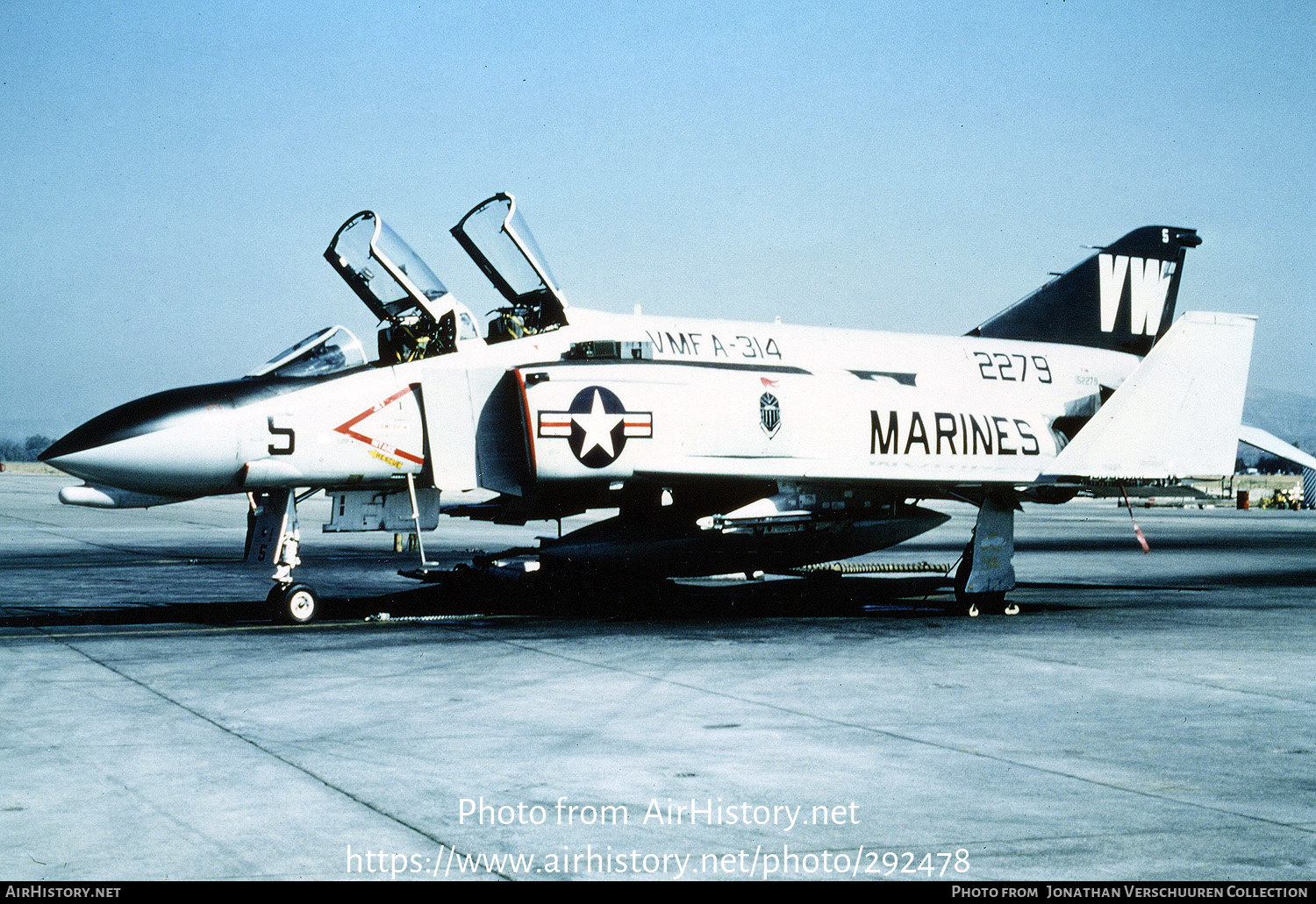 Aircraft Photo of 152279 | McDonnell Douglas F-4N Phantom II | USA - Marines | AirHistory.net #292478