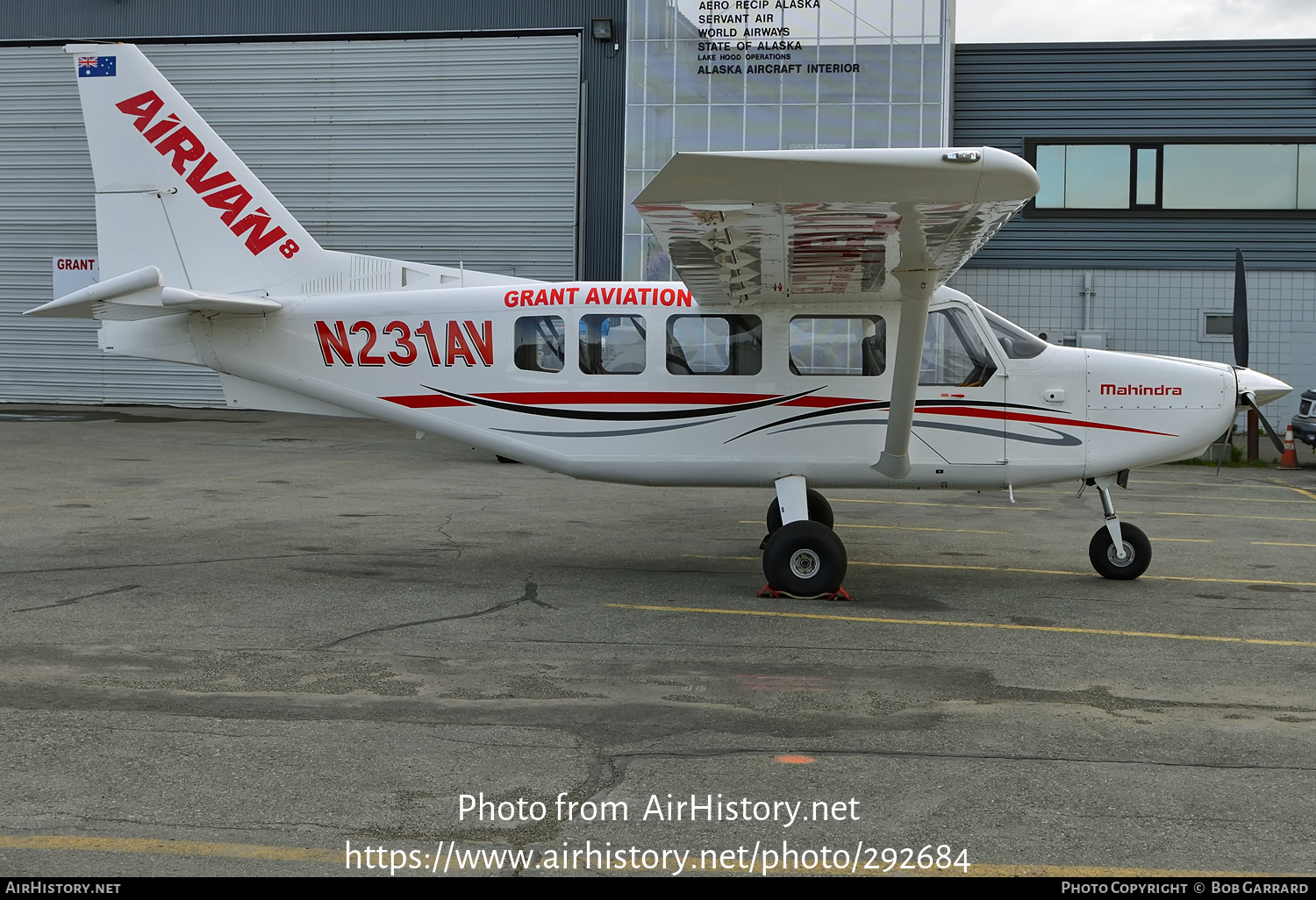 Aircraft Photo of N231AV | GippsAero GA8 Airvan | Grant Aviation | AirHistory.net #292684