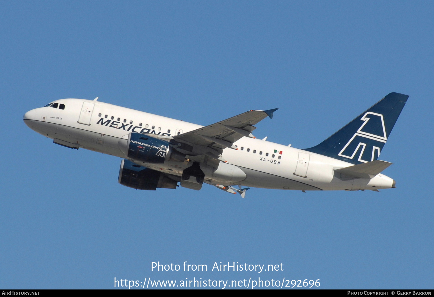 Aircraft Photo of XA-UBW | Airbus A318-111 | Mexicana | AirHistory.net #292696