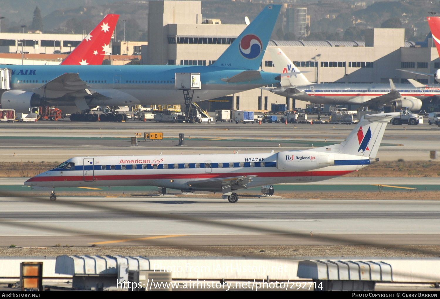 Aircraft Photo of N847AE | Embraer ERJ-140LR (EMB-135KL) | American Eagle | AirHistory.net #292714