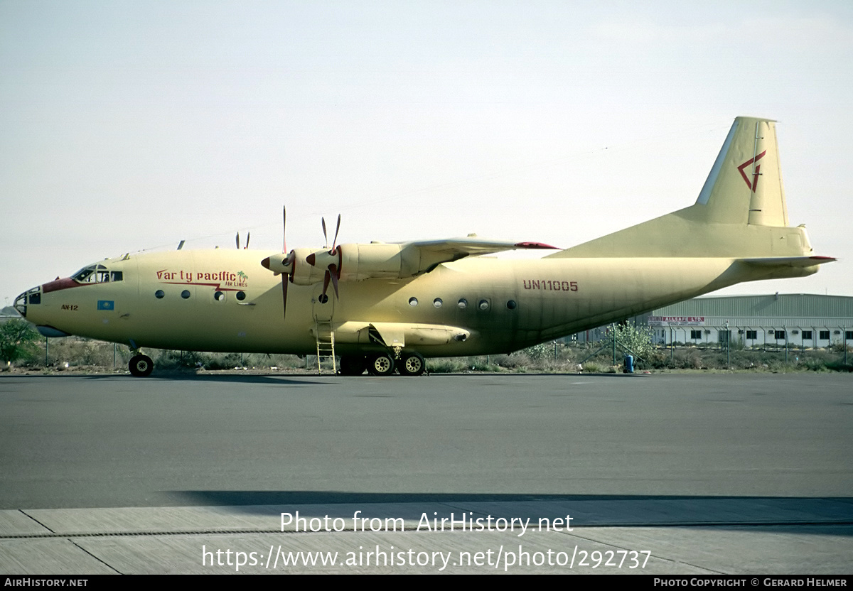 Aircraft Photo of UN-11005 | Antonov An-12BP | Varty Pacific Airlines | AirHistory.net #292737