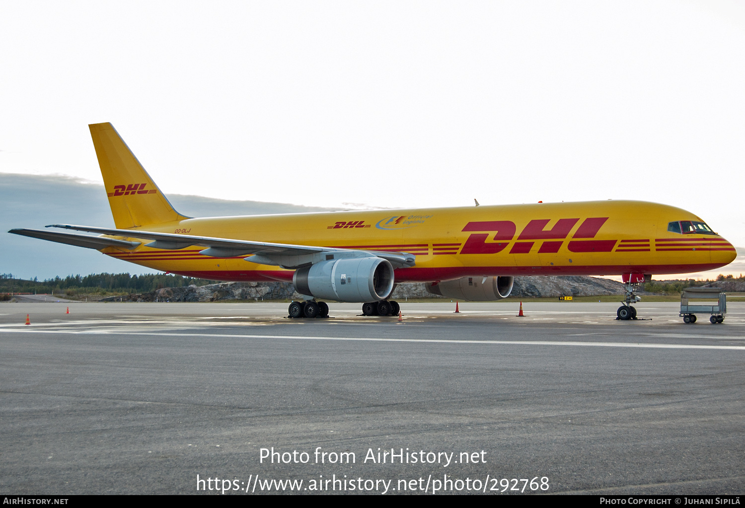 Aircraft Photo of OO-DLJ | Boeing 757-23APF | DHL International | AirHistory.net #292768