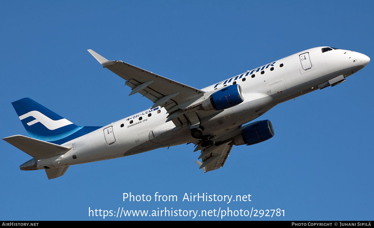 Aircraft Photo of OH-LEM | Embraer 170STD (ERJ-170-100STD) | Finnair | AirHistory.net #292781