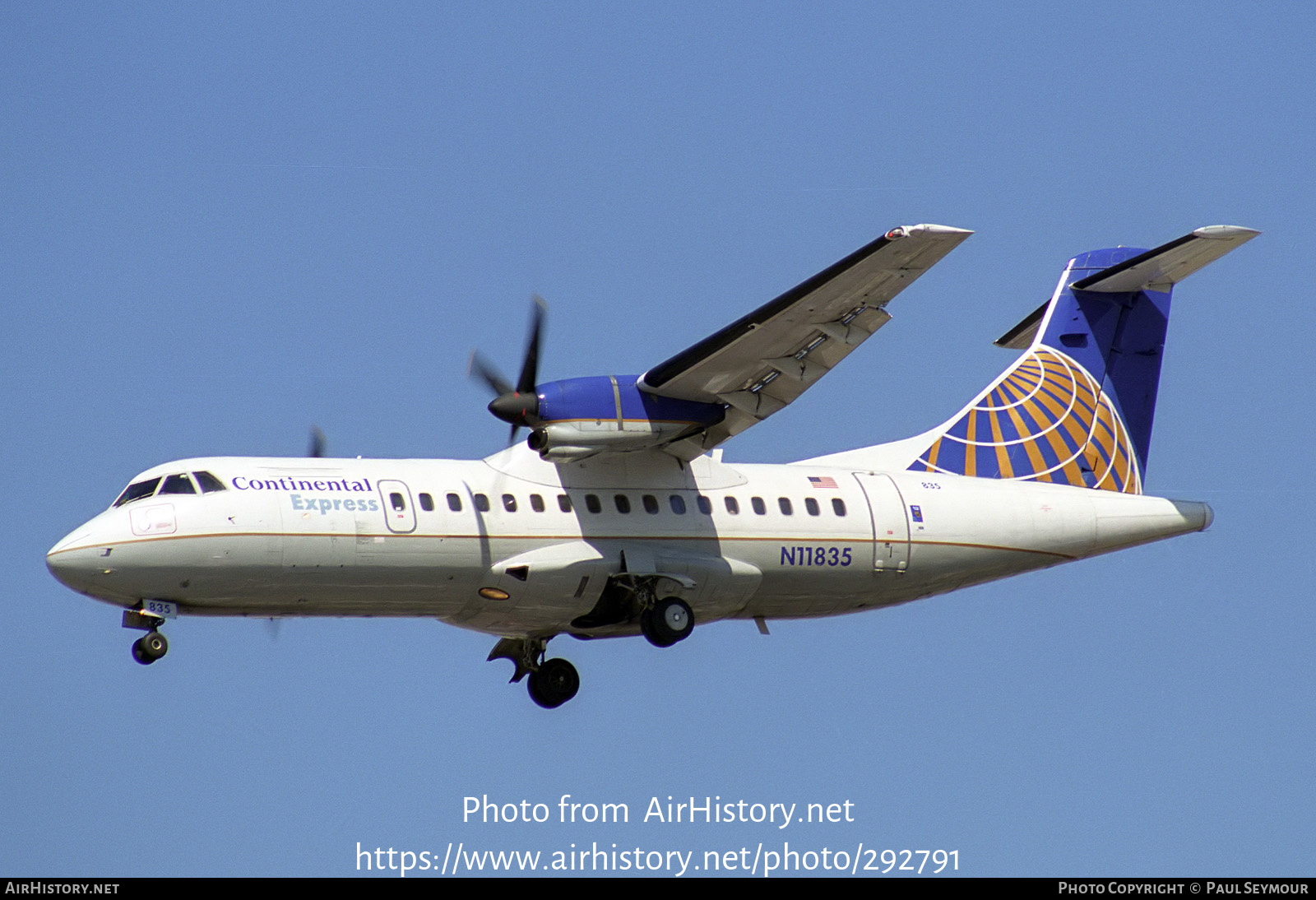 Aircraft Photo of N11835 | ATR ATR-42-320 | Continental Express | AirHistory.net #292791