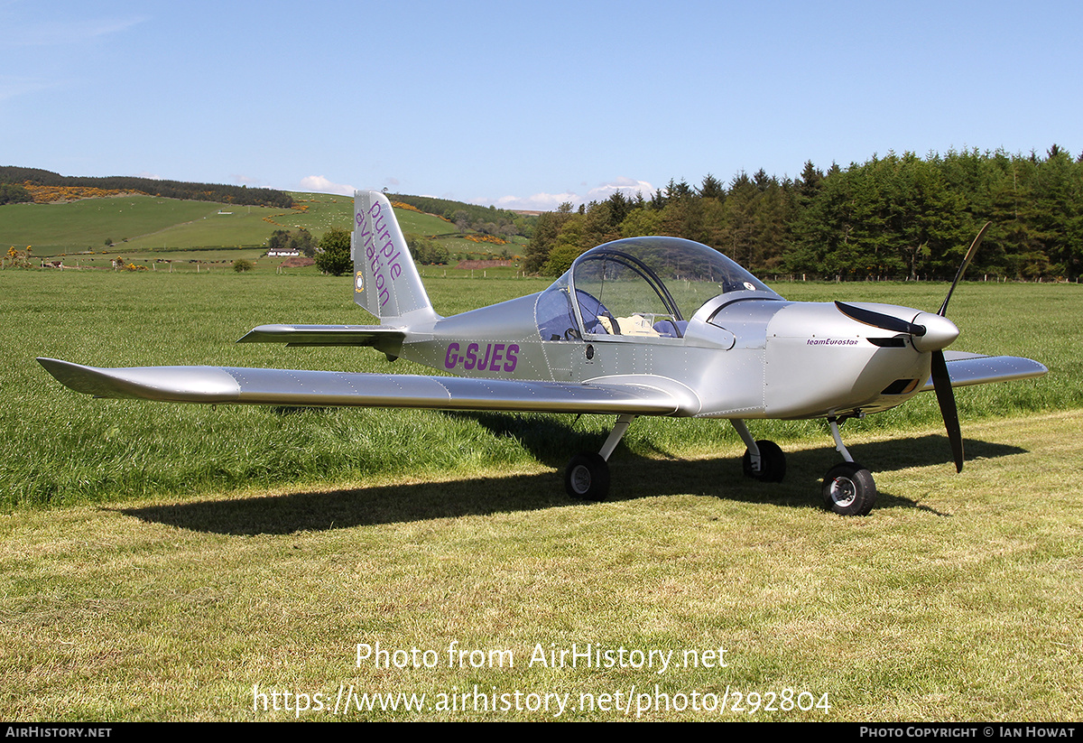 Aircraft Photo of G-SJES | Cosmik EV-97 TeamEurostar UK | Purple Aviation | AirHistory.net #292804