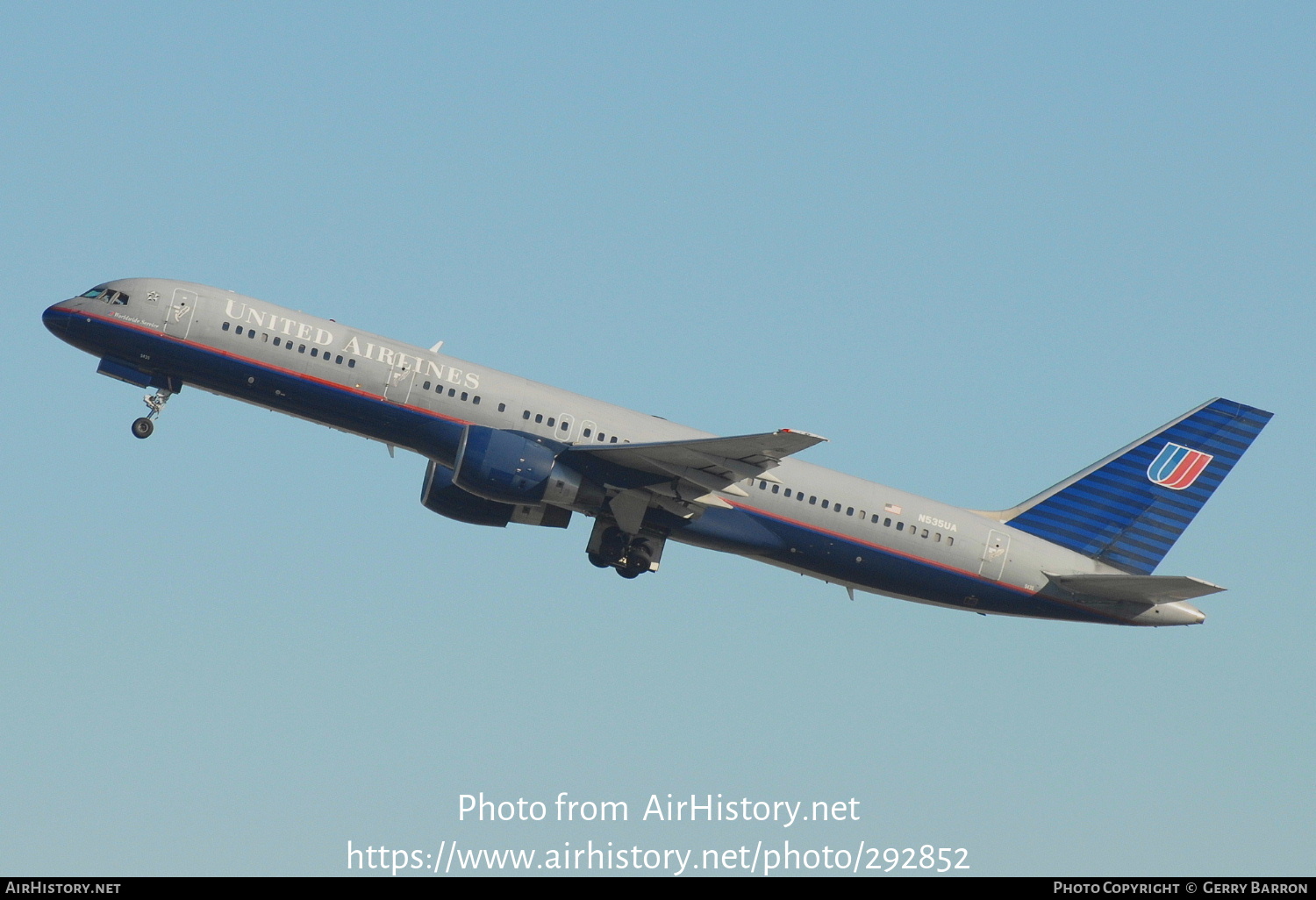 Aircraft Photo of N535UA | Boeing 757-222 | United Airlines | AirHistory.net #292852