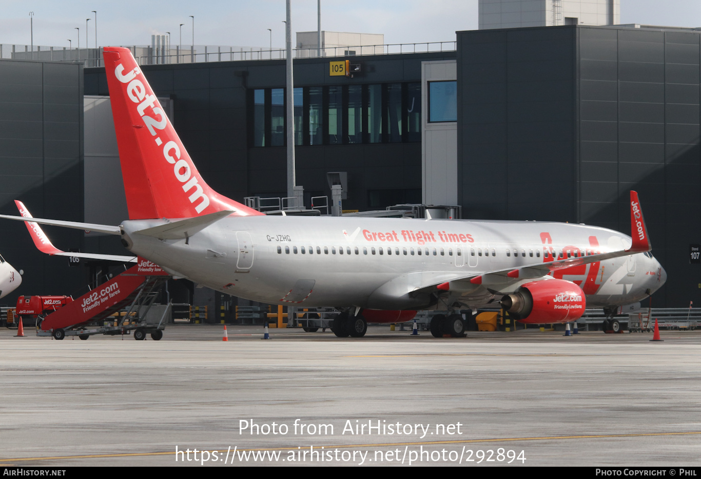 Aircraft Photo of G-JZHG | Boeing 737-85P | Jet2 | AirHistory.net #292894