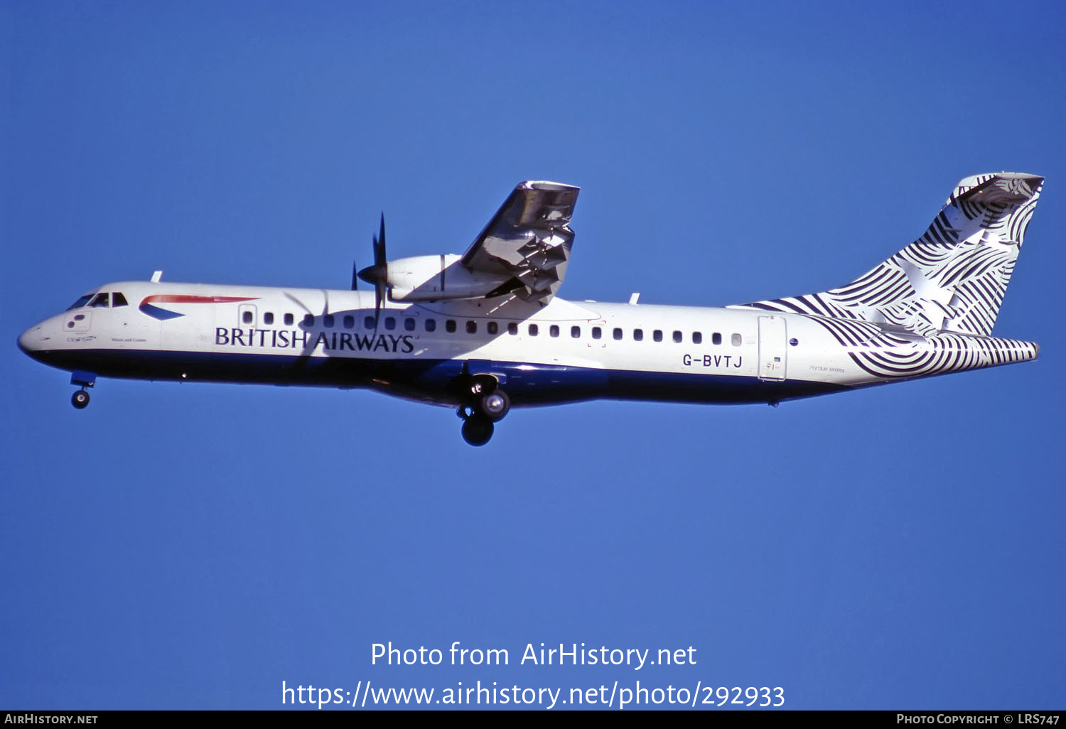 Aircraft Photo of G-BVTJ | ATR ATR-72-202 | British Airways | AirHistory.net #292933