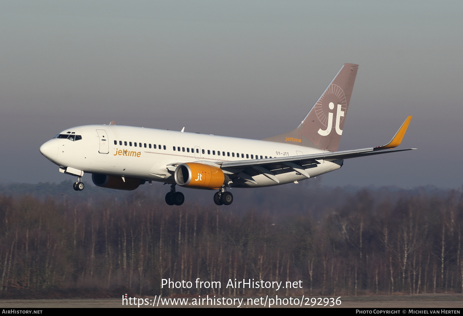 Aircraft Photo of OY-JTT | Boeing 737-73S | Jettime | AirHistory.net #292936