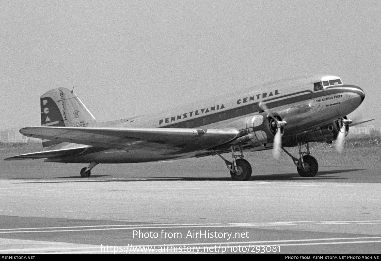 Aircraft Photo of NC21784 | Douglas DC-3-313 | Pennsylvania Central Airlines - PCA | AirHistory.net #293081