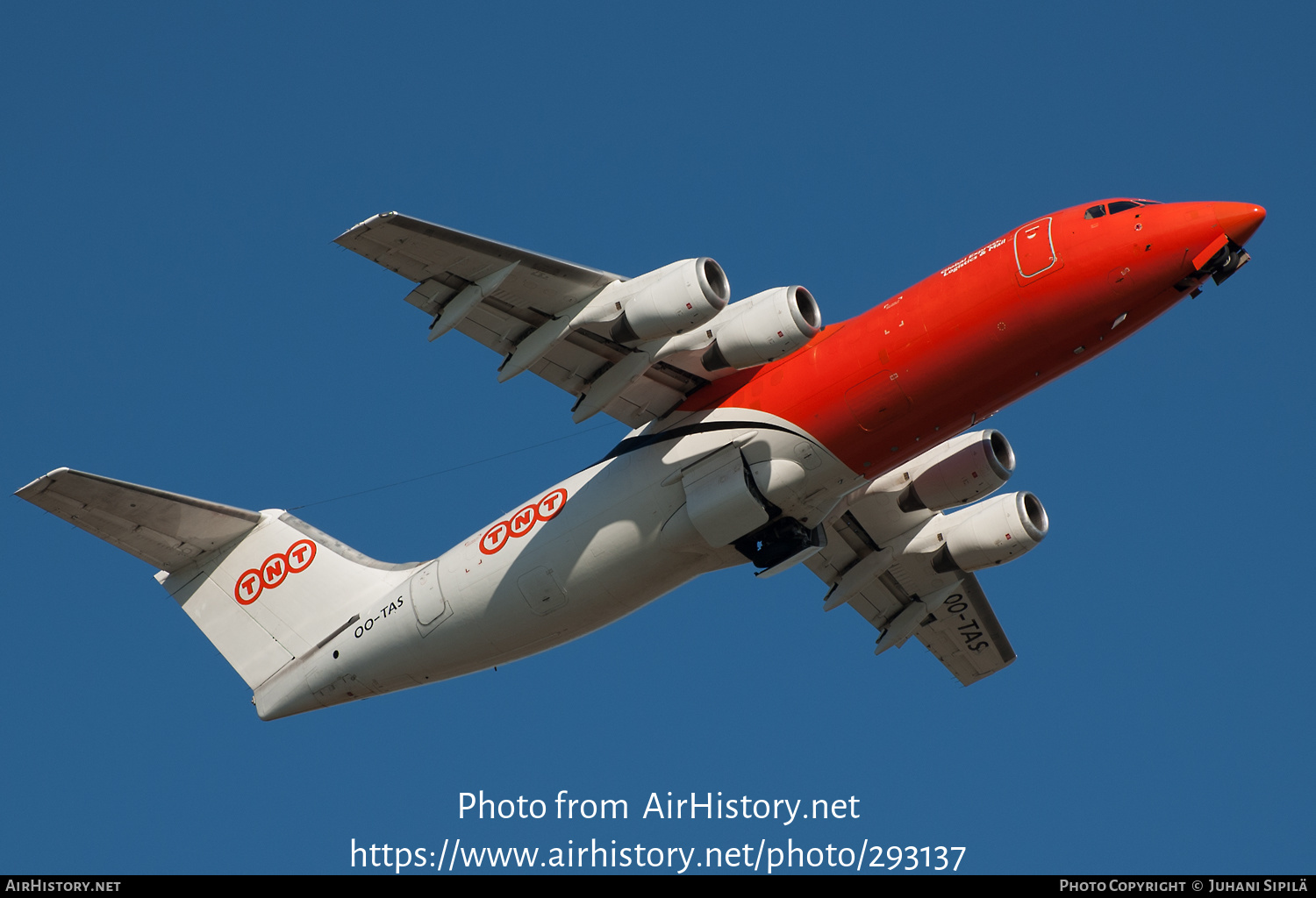 Aircraft Photo of OO-TAS | British Aerospace BAe-146-300QT Quiet Trader | TNT Airways | AirHistory.net #293137