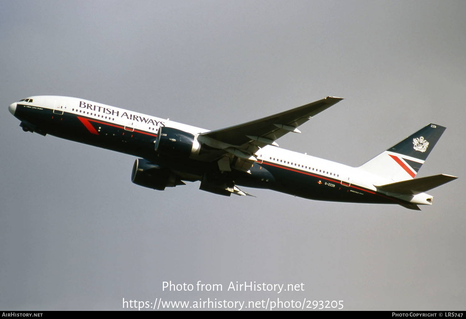 Aircraft Photo of G-ZZZB | Boeing 777-236 | British Airways | AirHistory.net #293205