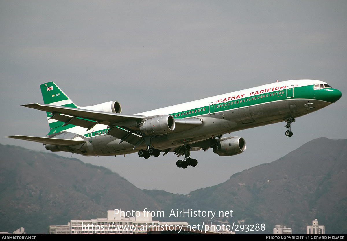 Aircraft Photo of VR-HOG | Lockheed L-1011-385-1 TriStar 1 | Cathay Pacific Airways | AirHistory.net #293288