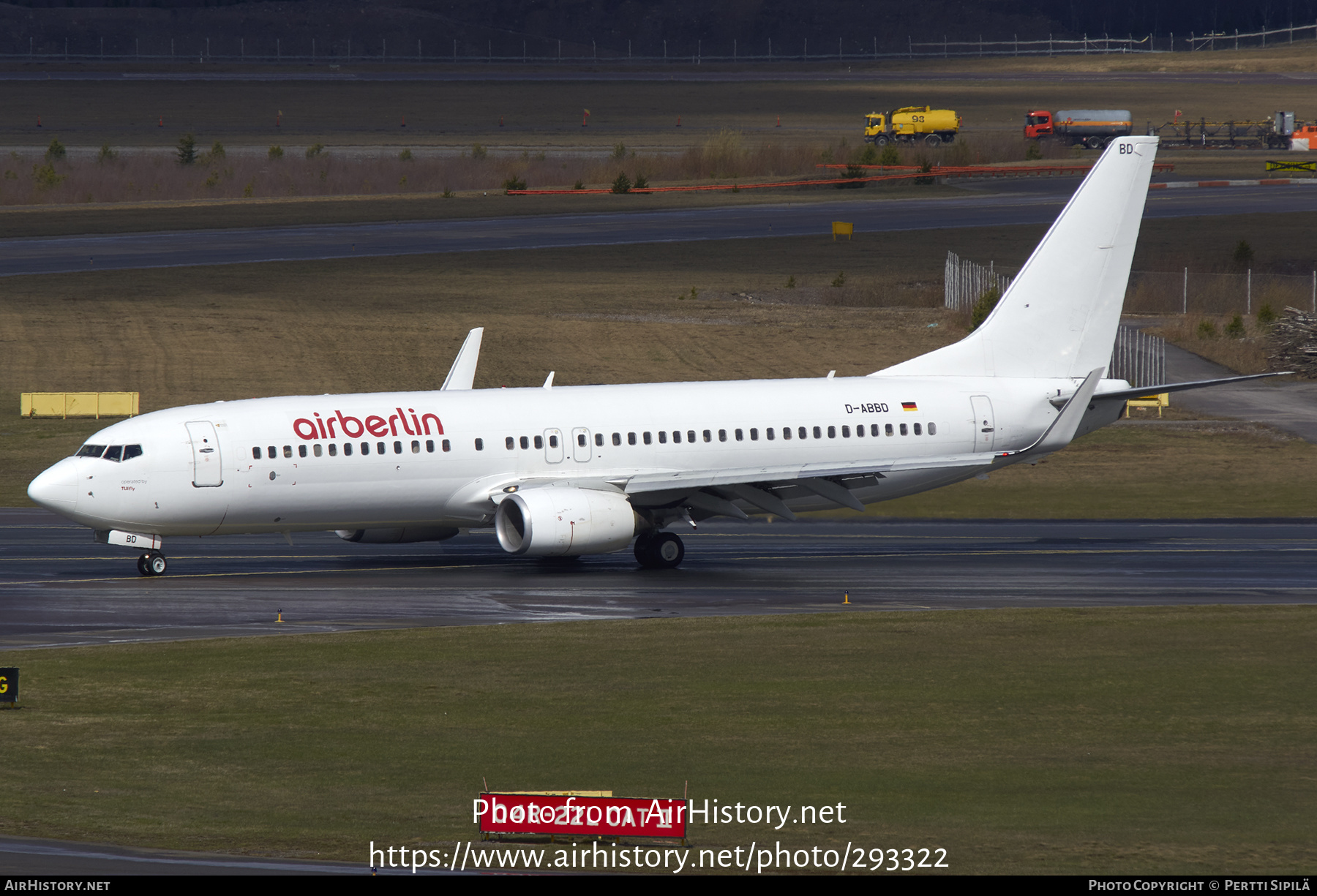 Aircraft Photo of D-ABBD | Boeing 737-86J | Air Berlin | AirHistory.net #293322