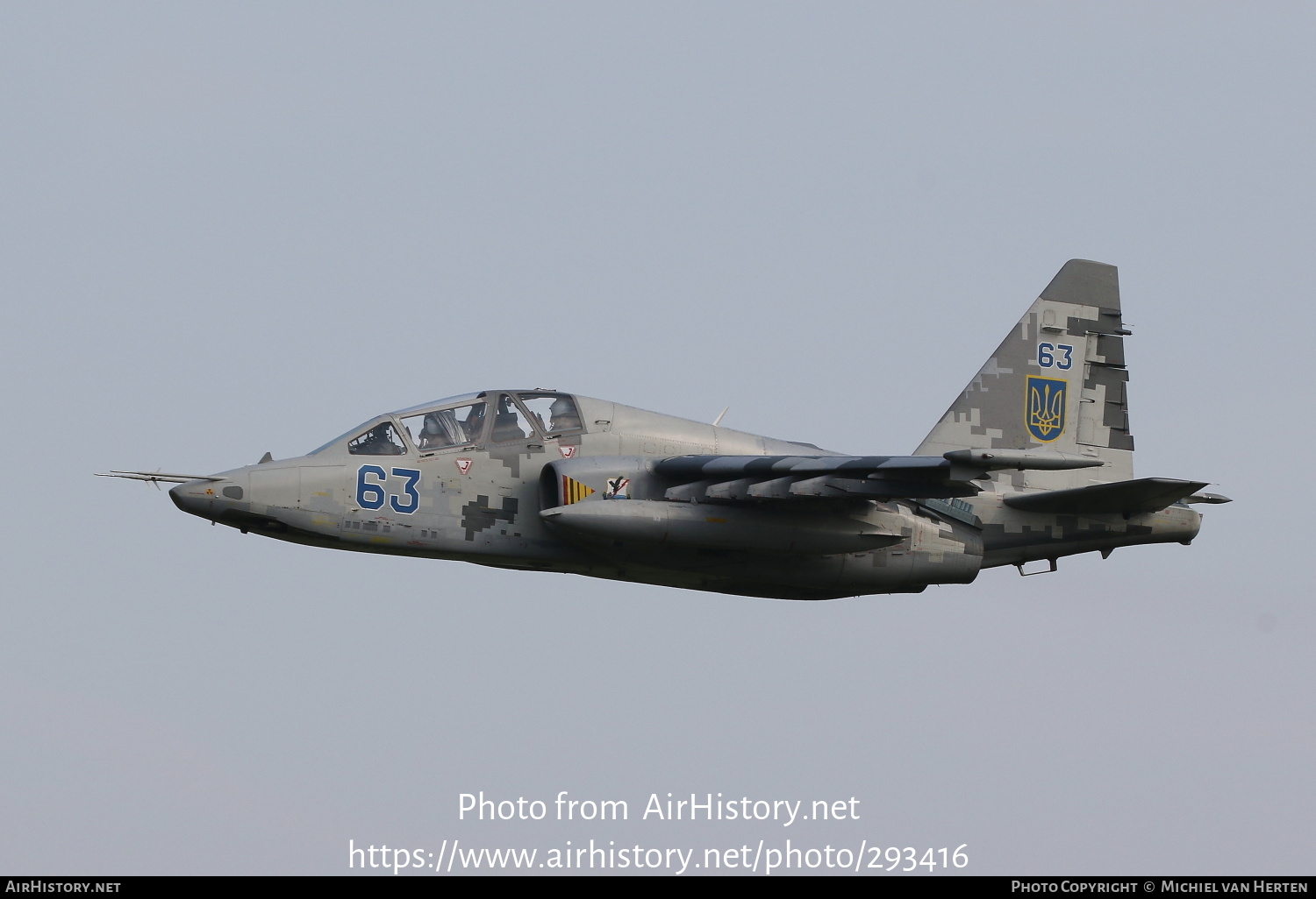 Aircraft Photo of 63 blue | Sukhoi Su-25UBM1 | Ukraine - Air Force | AirHistory.net #293416