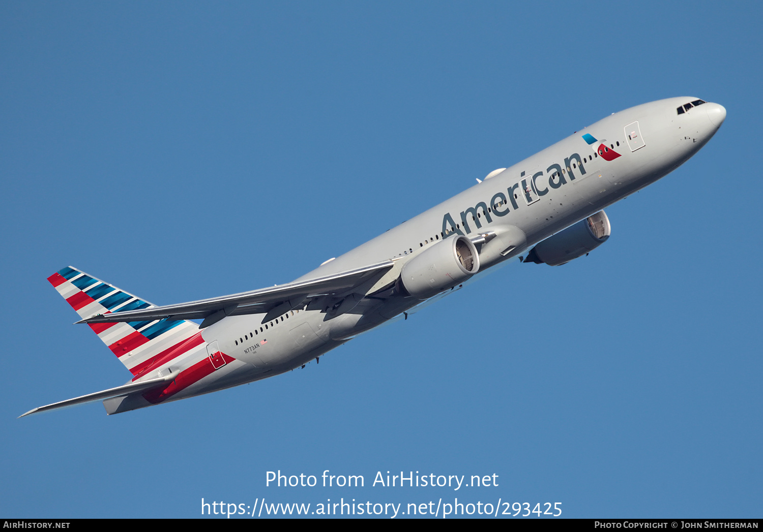Aircraft Photo of N773AN | Boeing 777-223/ER | American Airlines | AirHistory.net #293425