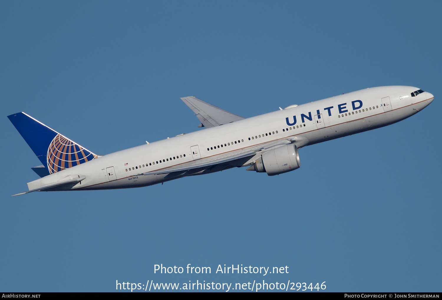 Aircraft Photo of N77012 | Boeing 777-224/ER | United Airlines | AirHistory.net #293446