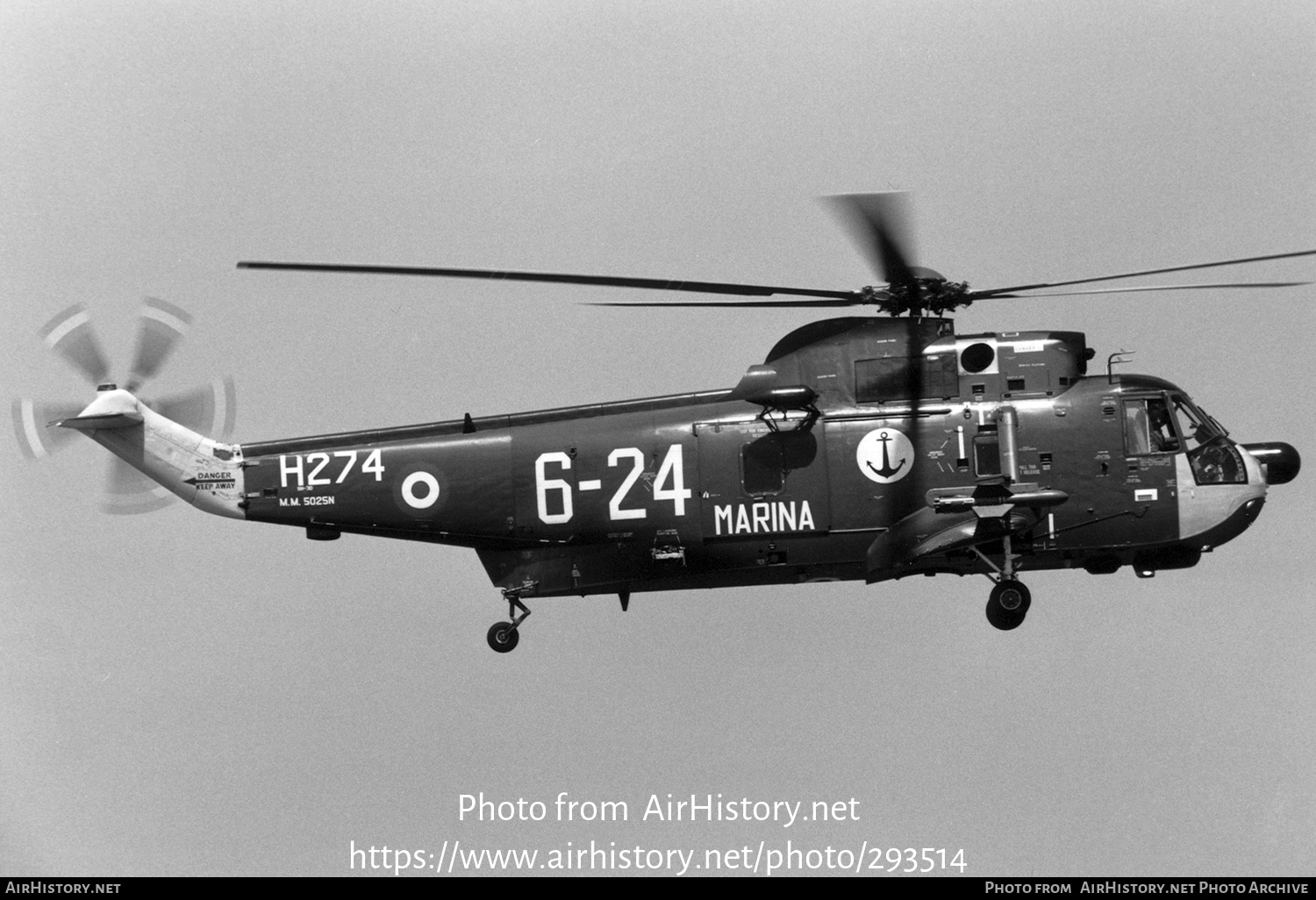 Aircraft Photo of MM5025N | Agusta SH-3D Sea King (AS-61) | Italy - Navy | AirHistory.net #293514