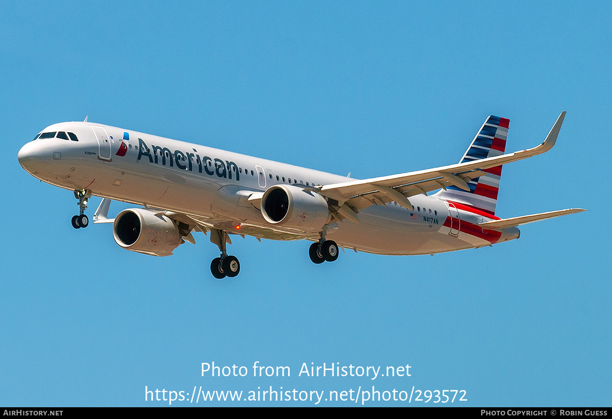 Aircraft Photo of N417AN | Airbus A321-253NX | American Airlines | AirHistory.net #293572