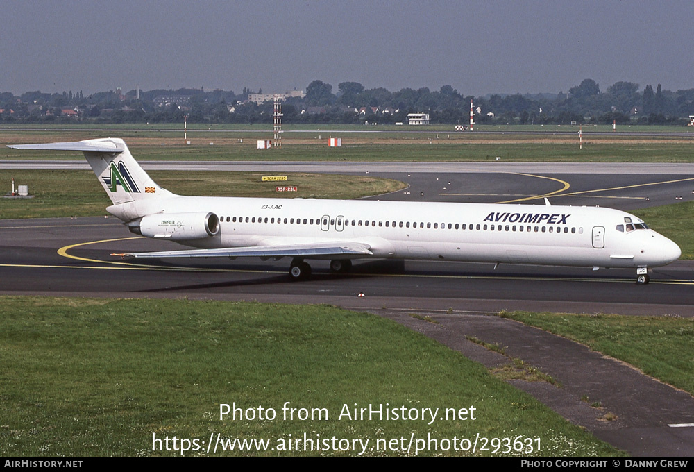 Aircraft Photo of Z3-AAC | McDonnell Douglas MD-83 (DC-9-83) | Avioimpex | AirHistory.net #293631