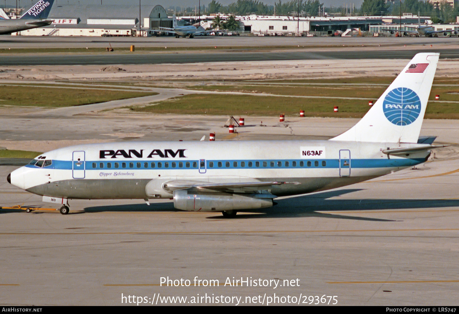 Aircraft Photo of N63AF | Boeing 737-222 | Pan American World Airways - Pan Am | AirHistory.net #293675