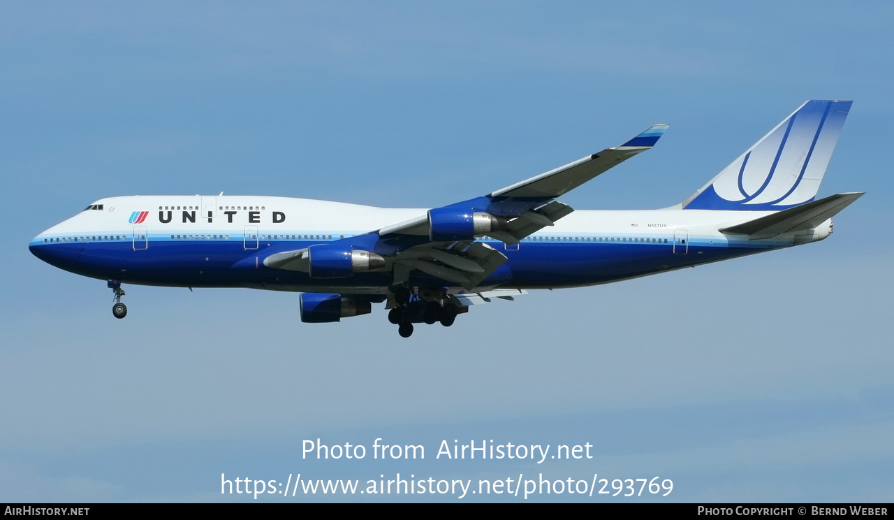 Aircraft Photo of N127UA | Boeing 747-422 | United Airlines | AirHistory.net #293769