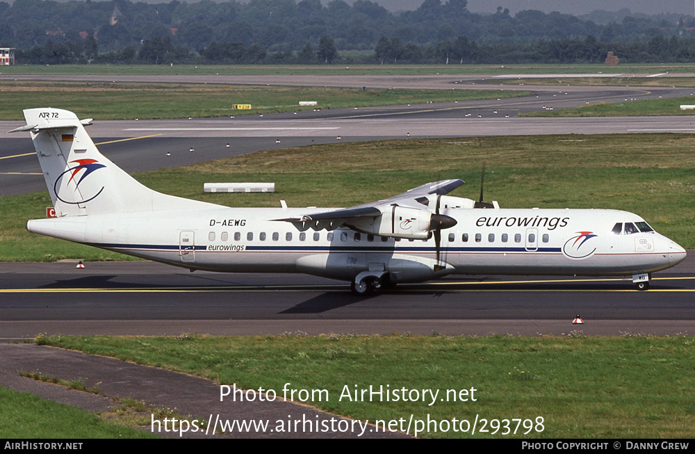 Aircraft Photo of D-AEWG | ATR ATR-72-212 | Eurowings | AirHistory.net #293798