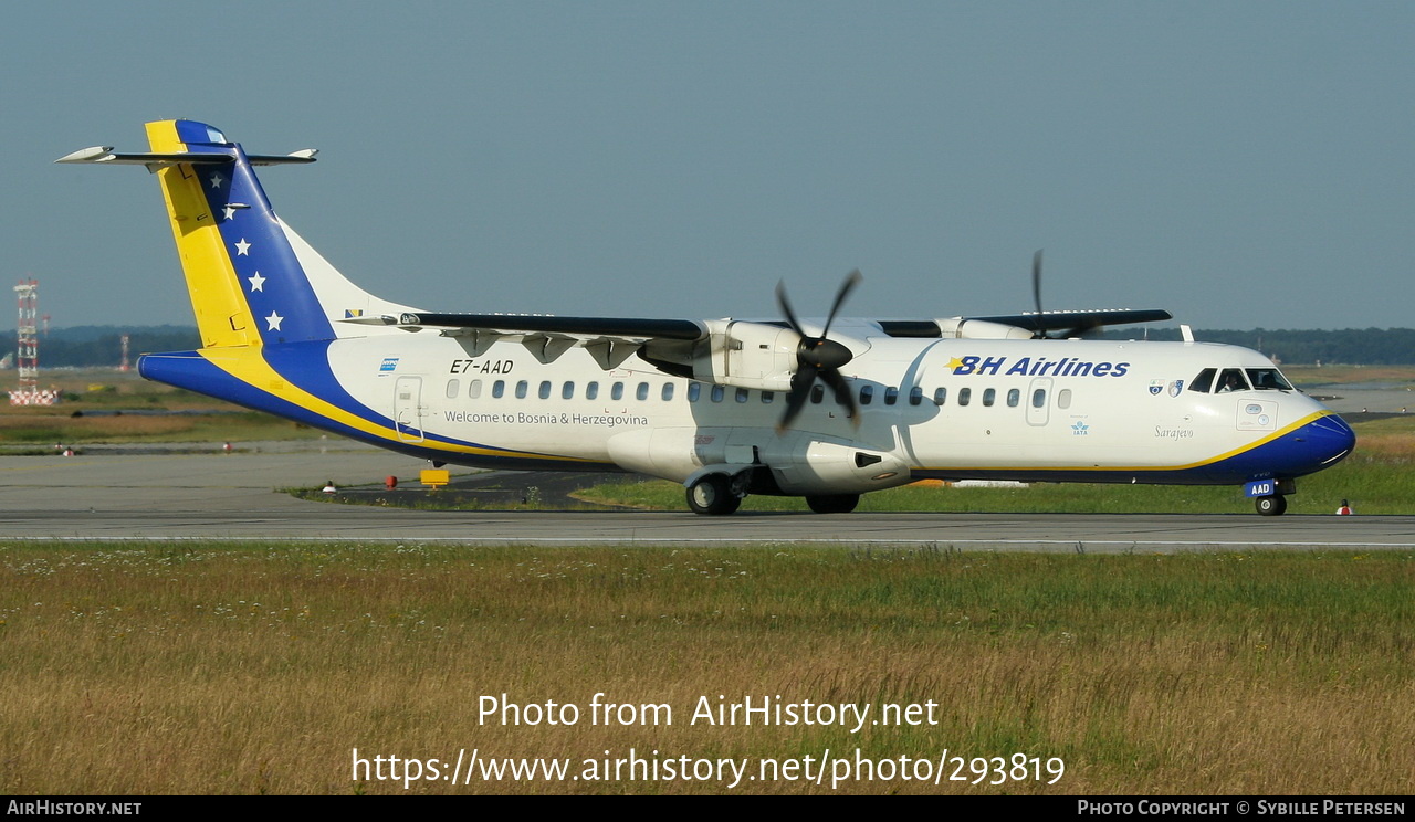 Aircraft Photo of E7-AAD | ATR ATR-72-212 | B & H Airlines | AirHistory.net #293819