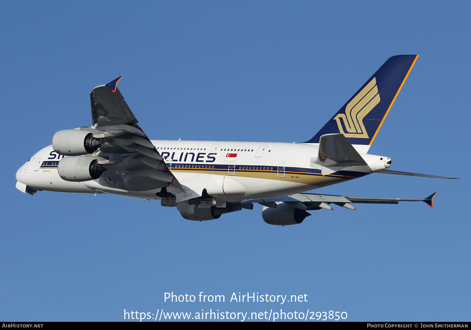 Aircraft Photo of 9V-SKI | Airbus A380-841 | Singapore Airlines | AirHistory.net #293850