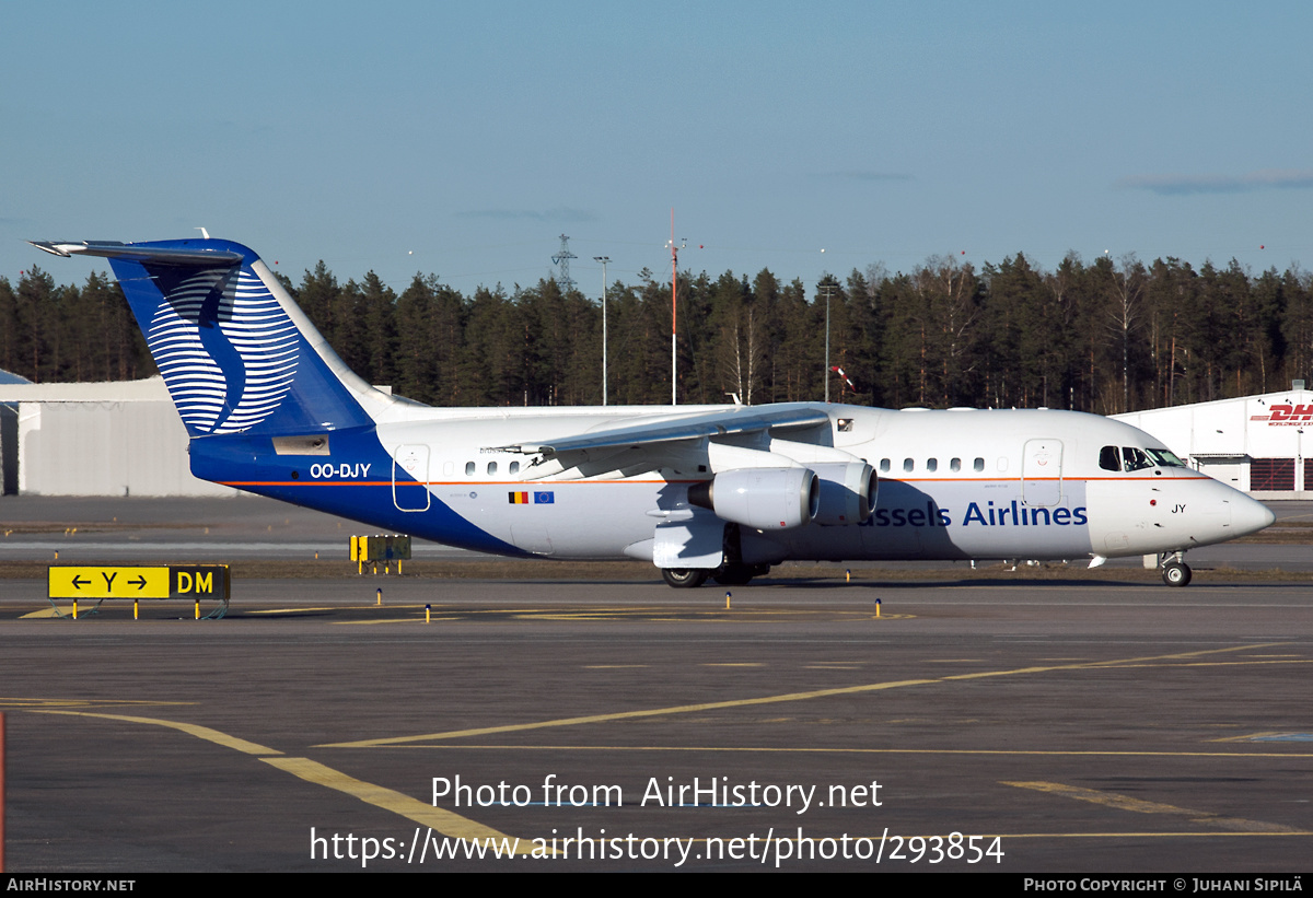 Aircraft Photo of OO-DJY | British Aerospace Avro 146-RJ85 | Brussels Airlines | AirHistory.net #293854