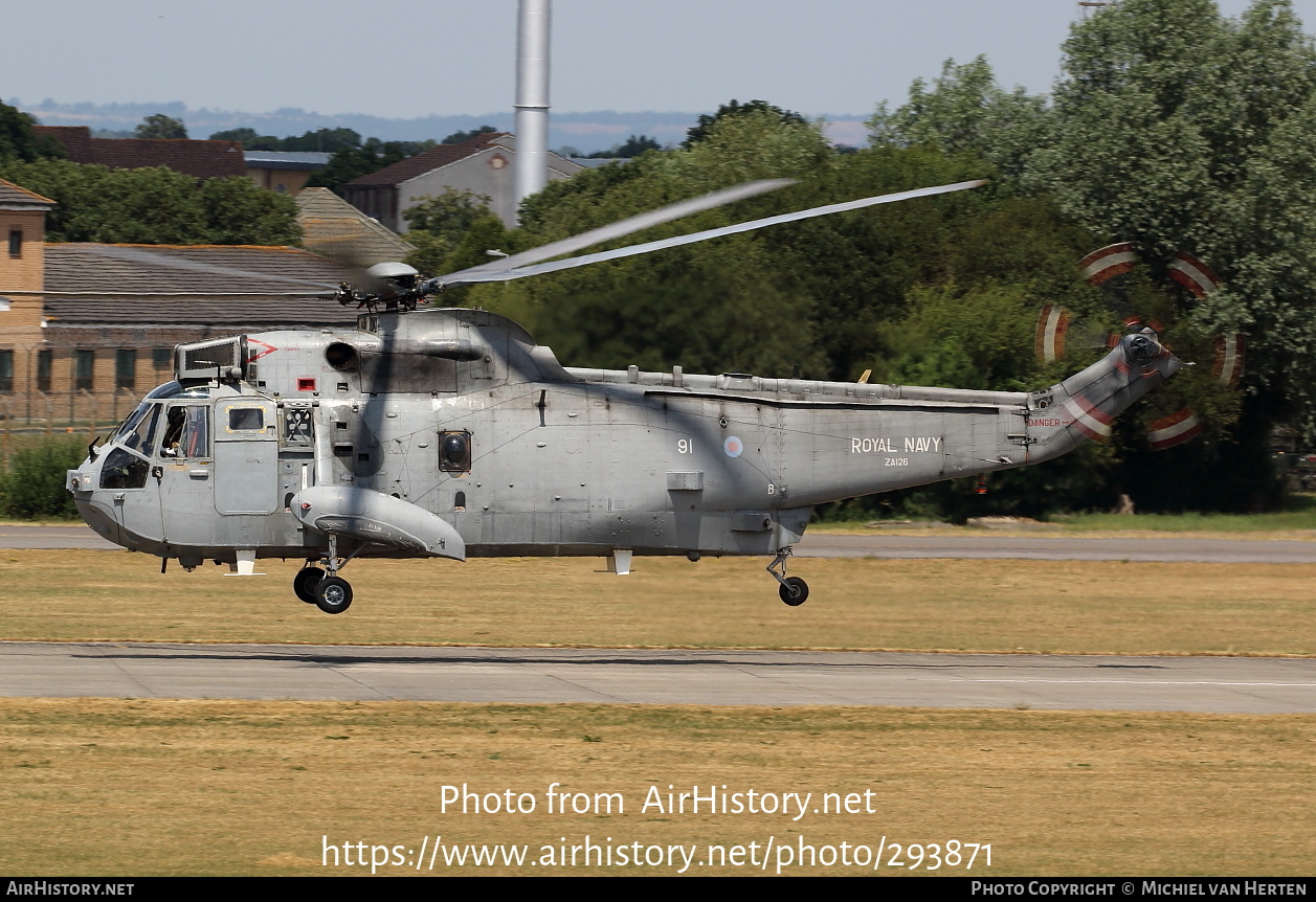 Aircraft Photo of ZA126 | Westland WS-61 Sea King ASaC7 | UK - Navy | AirHistory.net #293871