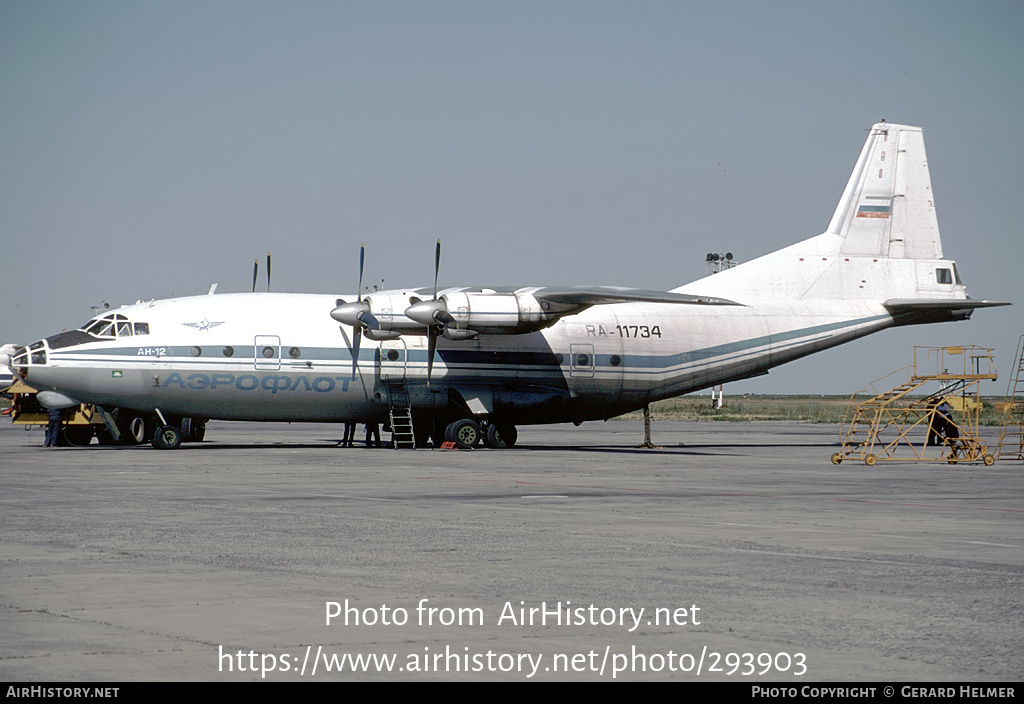 Aircraft Photo of RA-11734 | Antonov An-12 | Aeroflot | AirHistory.net #293903