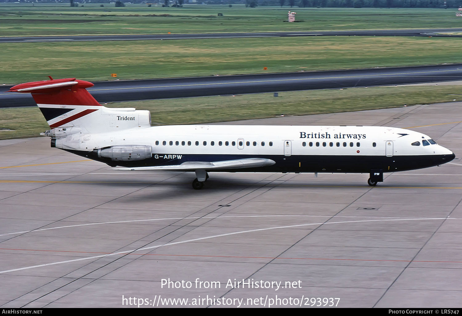 Aircraft Photo of G-ARPW | Hawker Siddeley HS-121 Trident 1C | British Airways | AirHistory.net #293937