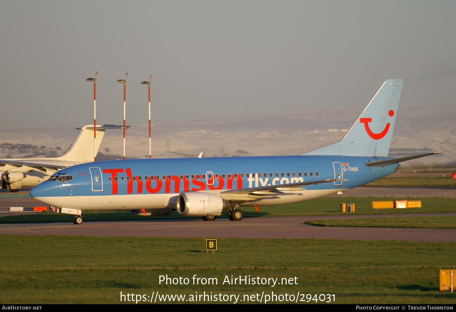 Aircraft Photo of G-THOK | Boeing 737-36Q | Thomsonfly | AirHistory.net #294031