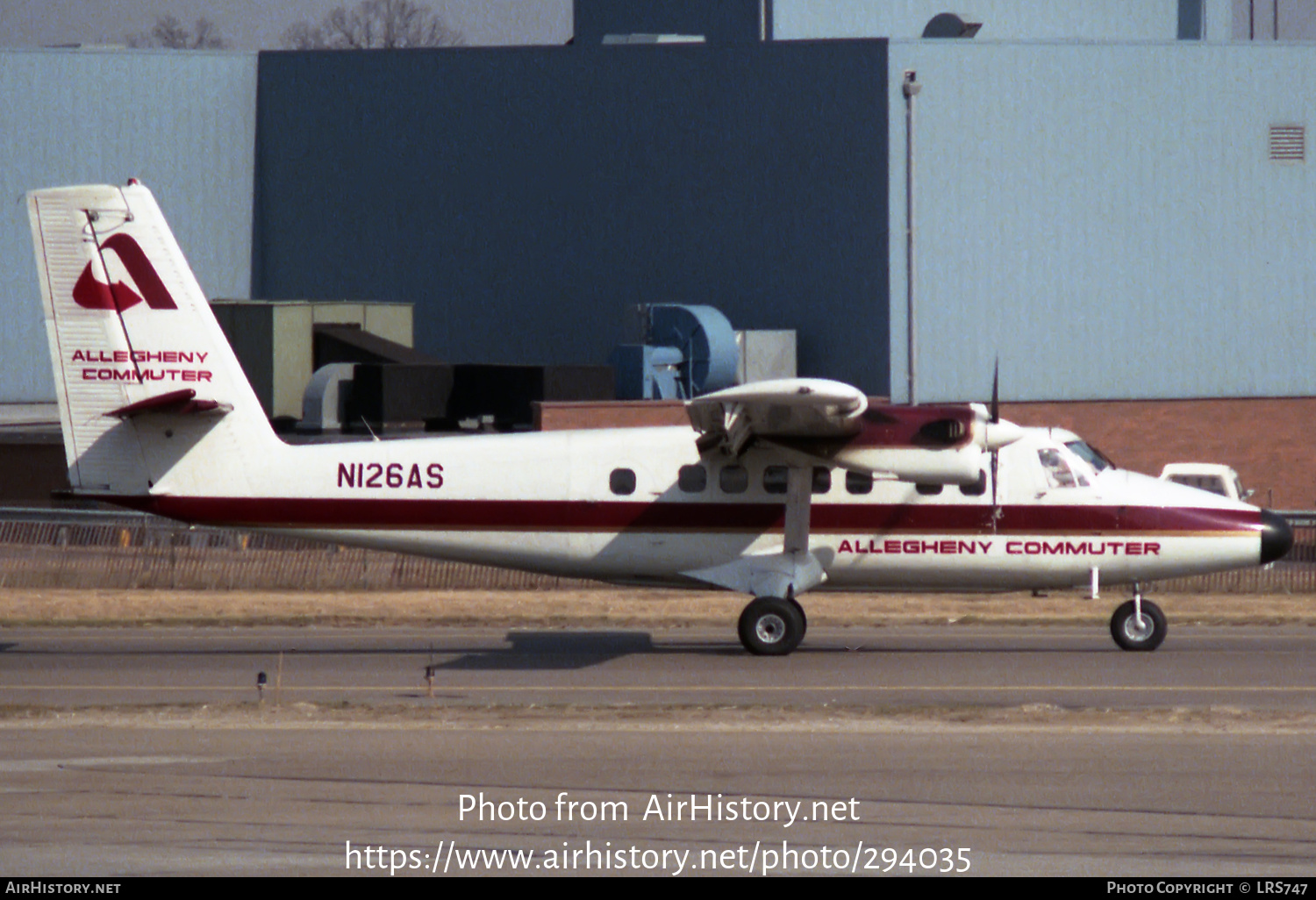 Aircraft Photo of N126AS | De Havilland Canada DHC-6-300 Twin Otter | Allegheny Commuter | AirHistory.net #294035