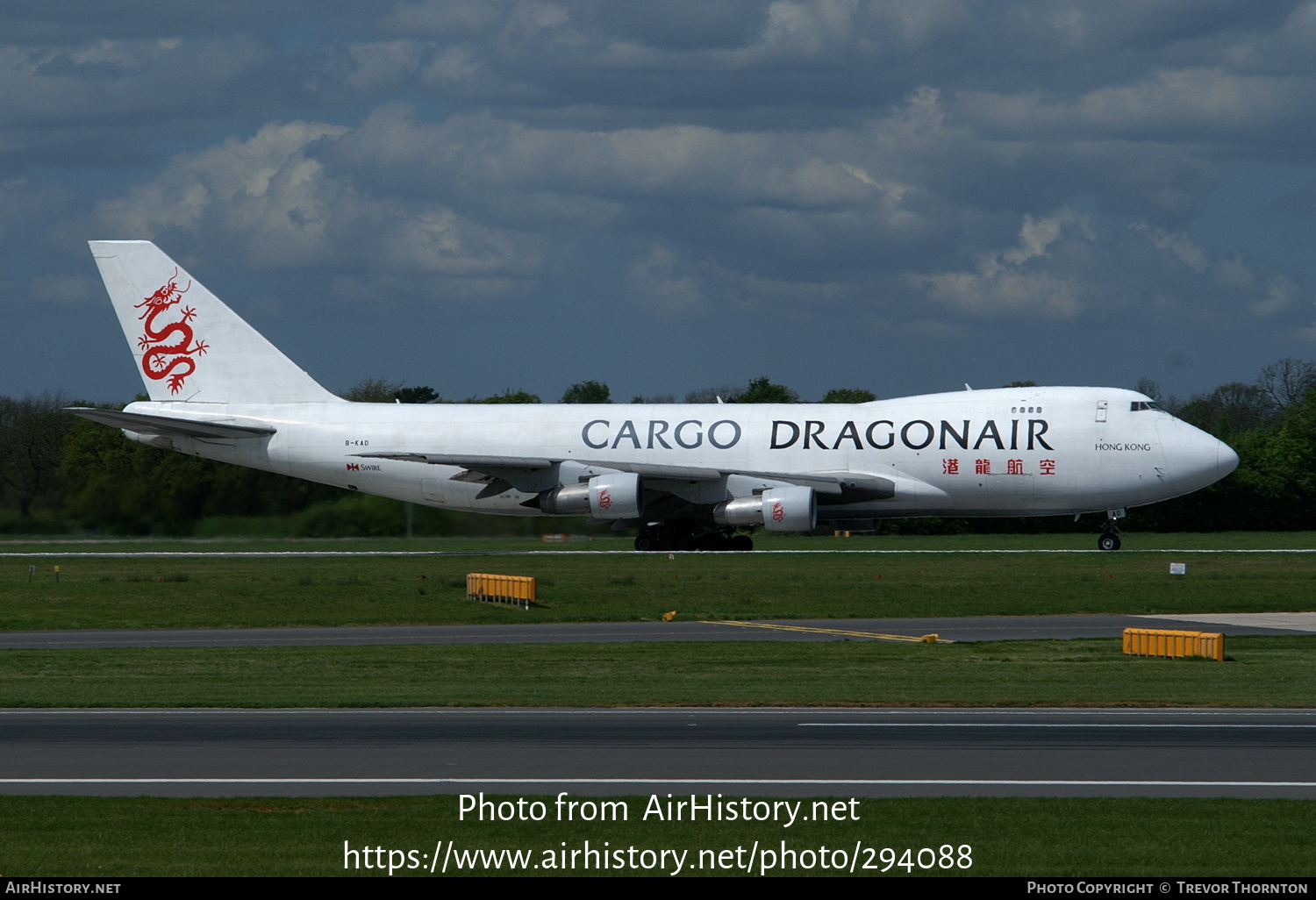 Aircraft Photo of B-KAD | Boeing 747-209F/SCD | Dragonair Cargo | AirHistory.net #294088