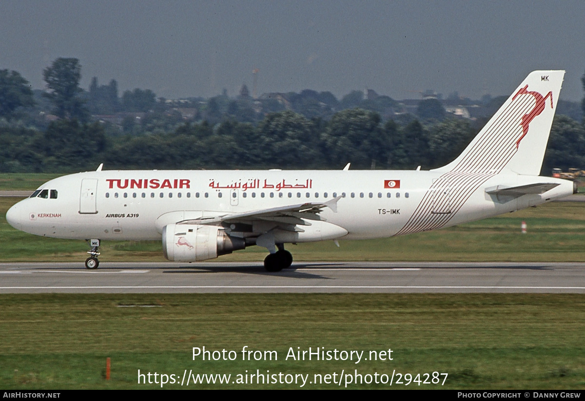 Aircraft Photo of TS-IMK | Airbus A319-114 | Tunisair | AirHistory.net #294287