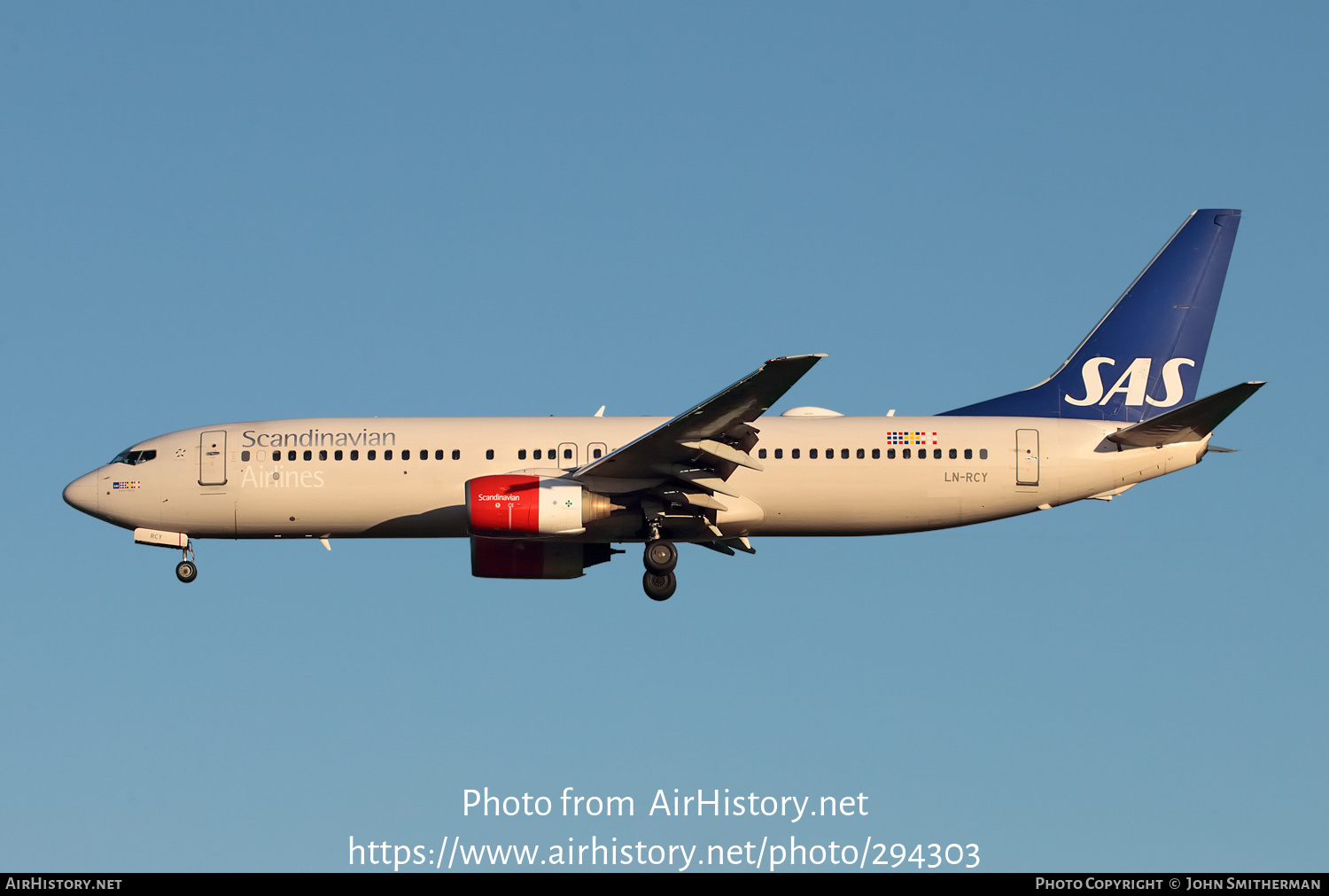 Aircraft Photo of LN-RCY | Boeing 737-883 | Scandinavian Airlines - SAS | AirHistory.net #294303