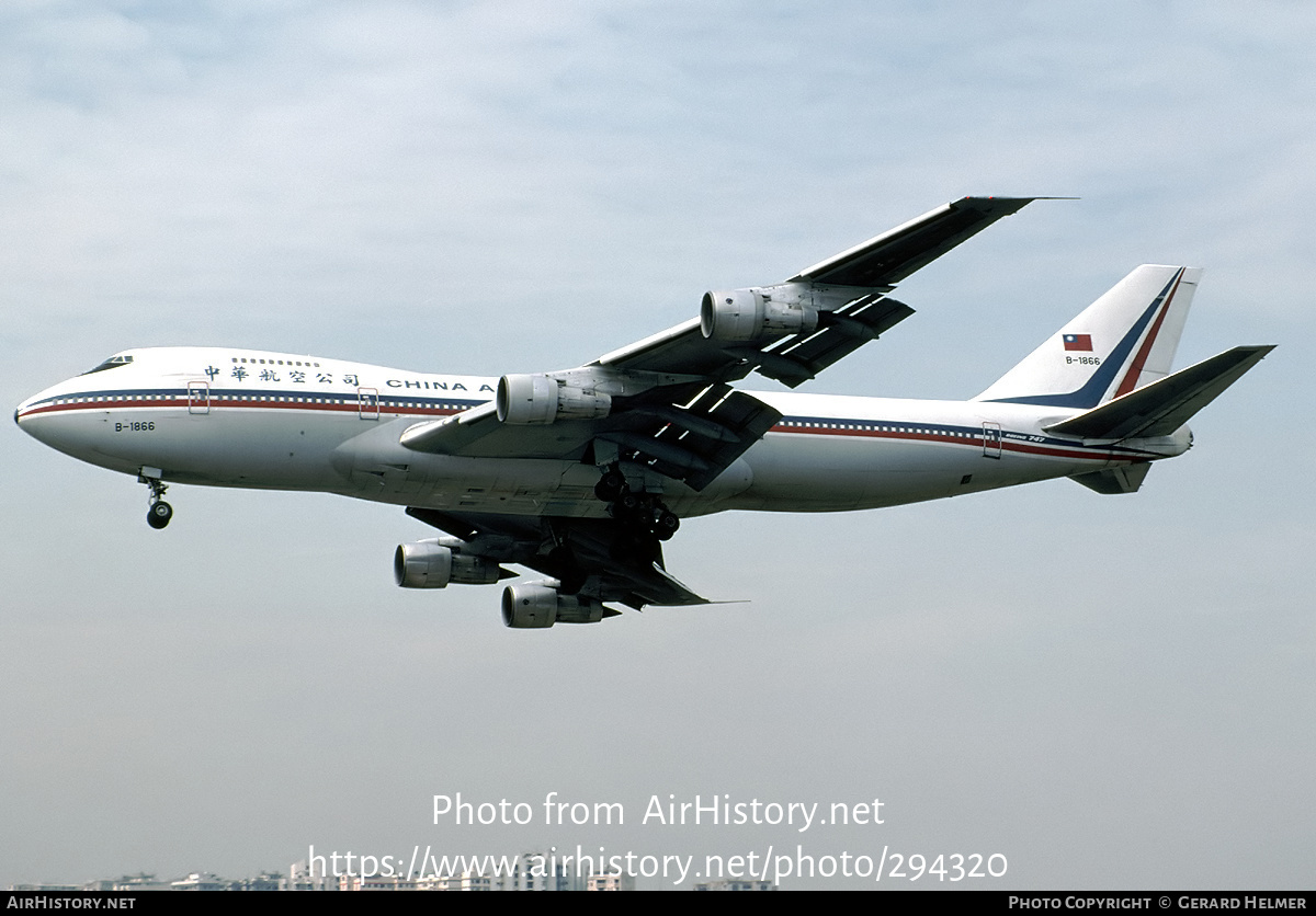 Aircraft Photo of B-1866 | Boeing 747-209B | China Airlines | AirHistory.net #294320