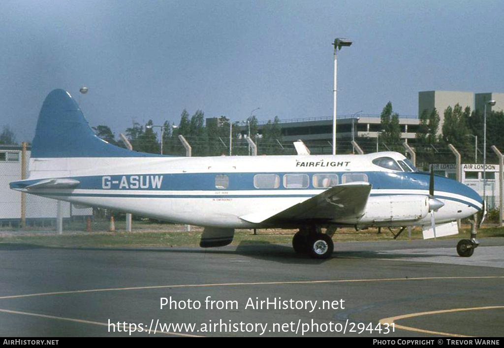 Aircraft Photo of G-ASUW | Riley Dove 2 | Fairflight Charters | AirHistory.net #294431