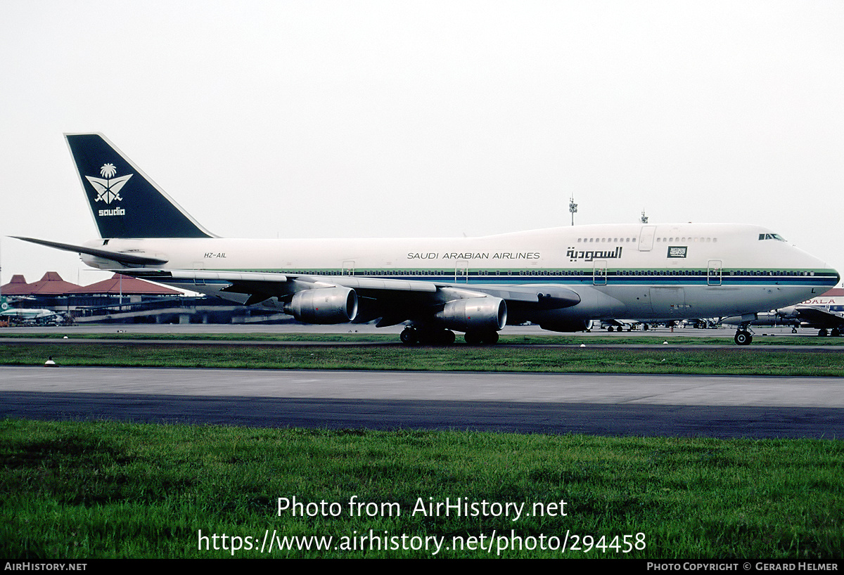 Aircraft Photo of HZ-AIL | Boeing 747-368 | Saudia - Saudi Arabian Airlines | AirHistory.net #294458