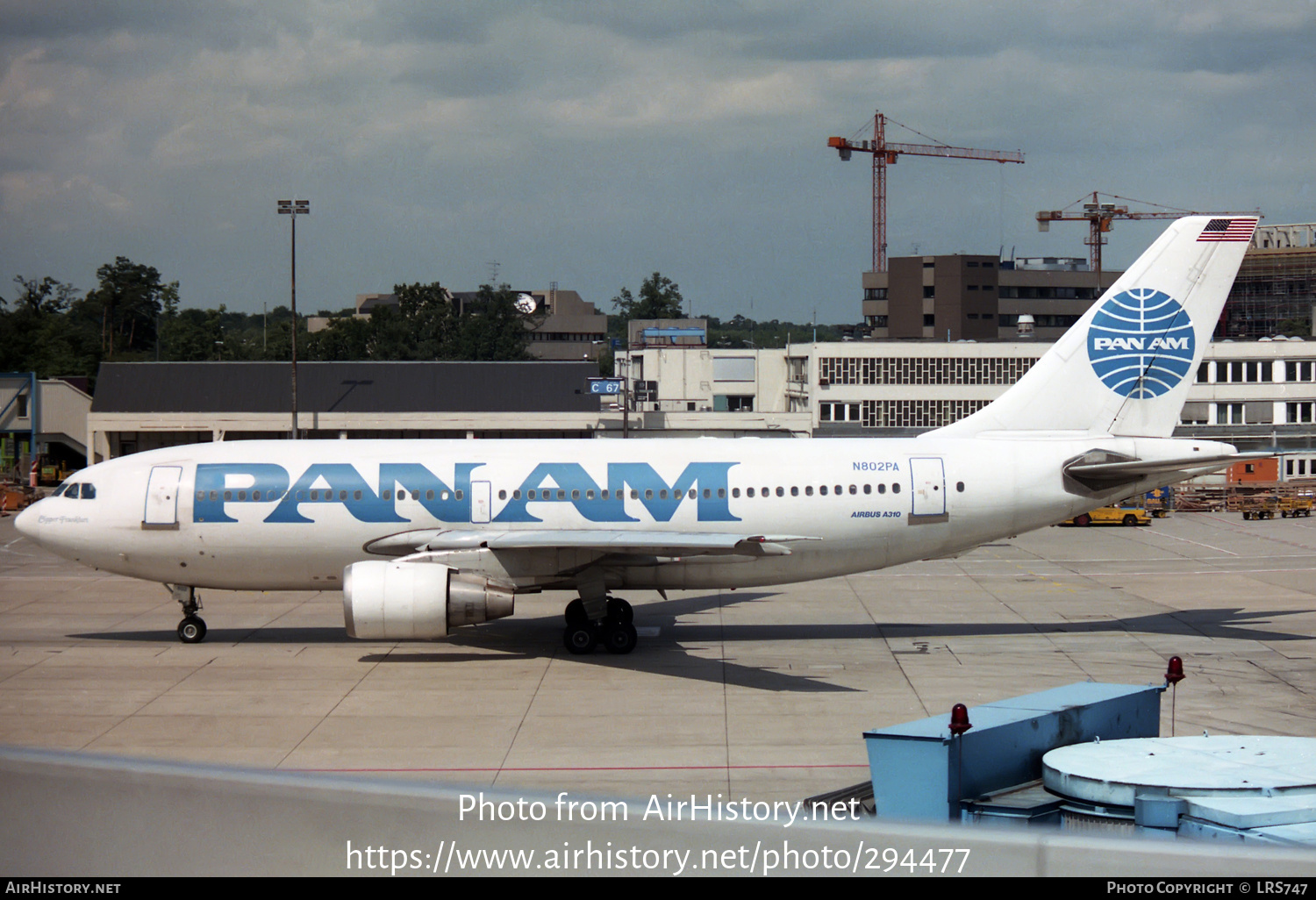 Aircraft Photo of N802PA | Airbus A310-221 | Pan American World Airways - Pan Am | AirHistory.net #294477