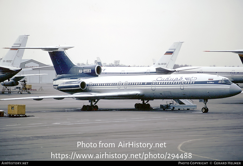 Aircraft Photo of RA-85583 | Tupolev Tu-154B-2 | Sibir - Siberia Airlines | AirHistory.net #294488