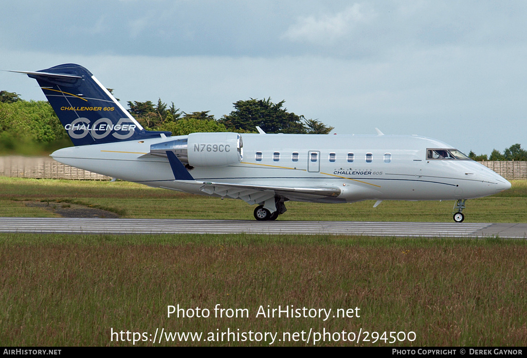 Aircraft Photo of N769CC | Bombardier Challenger 605 (CL-600-2B16) | Bombardier | AirHistory.net #294500